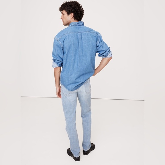 Banana Republic Slim LuxeTraveler mens jeans 40 x 32 NWOT light wash Spring - Picture 16 of 16